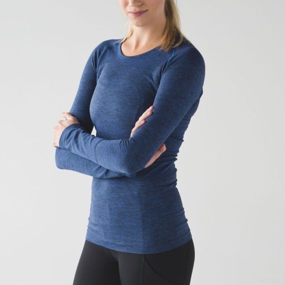 lululemon athletica Tops - Lululemon Swiftly Tech Long Sleeve Sapphire Blue